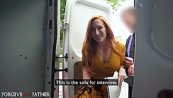 Redhead Sophia Locke, A Widow With A Tattoo Gets Public Hardcore Sex With A Big Dick