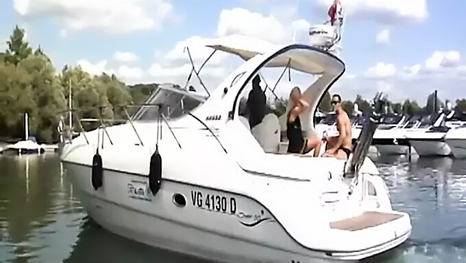 Blonde Babe Gives A Blowjob And Gets Her Pussy Licked And Fucked On A Boat